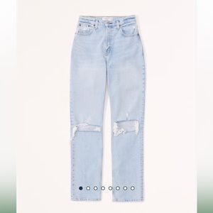 Abercrombie Curve Love Ultra High Rise 90s Straight Jean